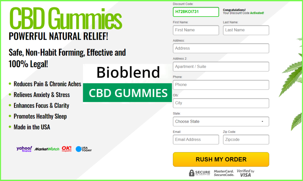 Bioblend CBD Gummies Order